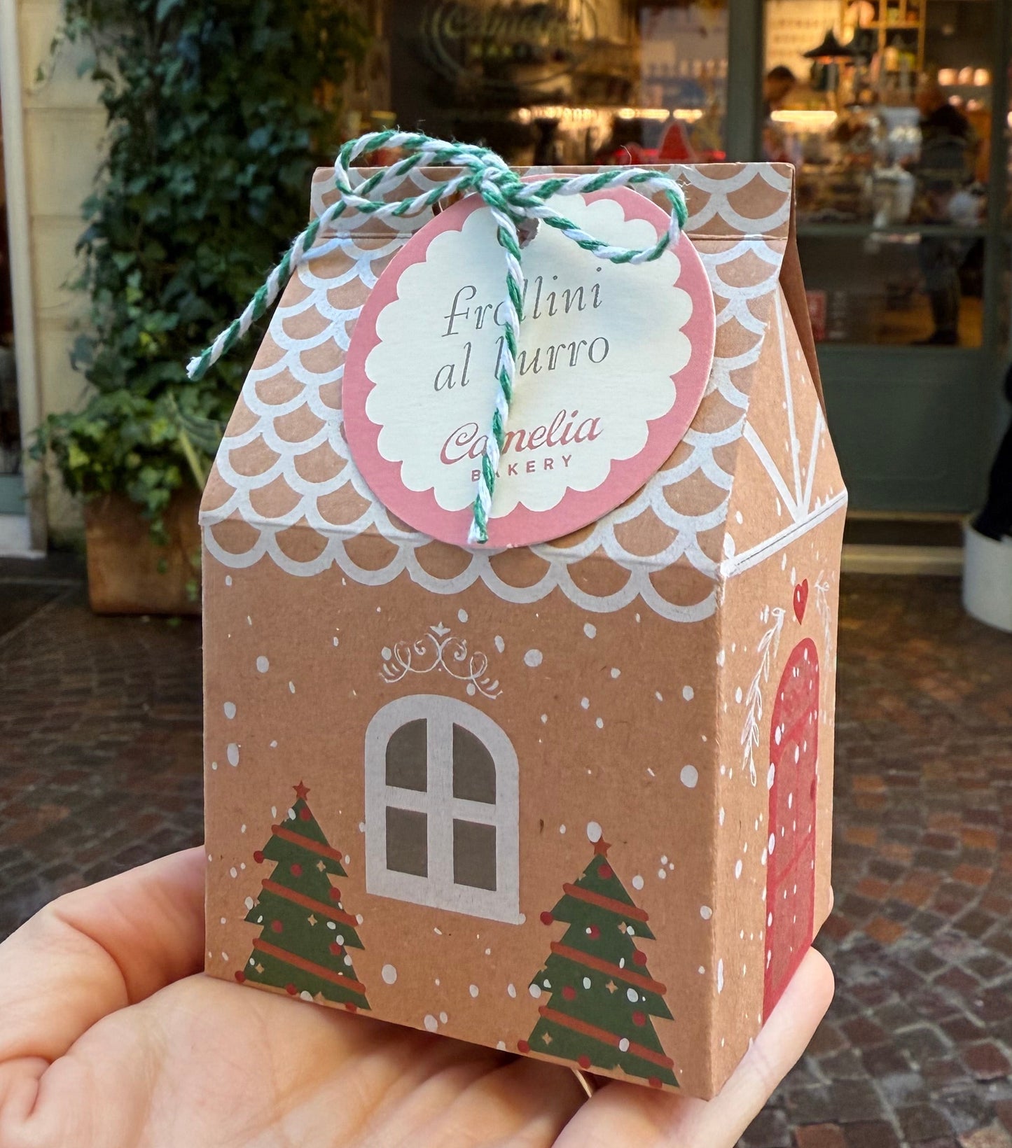 Mini Casetta di Natale con biscottini